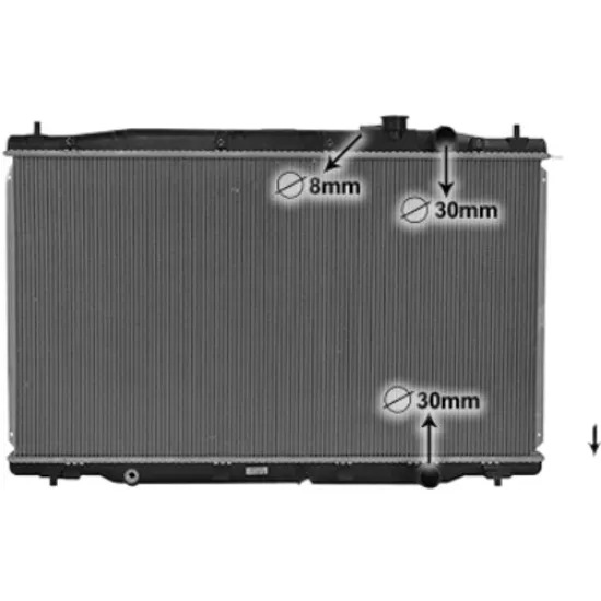 Radiator apa HONDA CR-V 4 2012->2016 pentru 1.6 i-DTEC, perioada 2013 2014 2015 2016 2017 2018