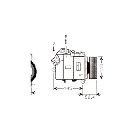 Compresor aer conditionat BMW 3 E90 2004->2011 pentru 330 i, 335 i, perioada 2006 2007 2008 2009 2010 2011