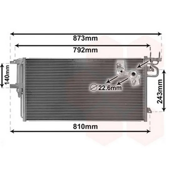Radiator Aer Conditionat FORD FOCUS 3 2010->2019 Radiator aer conditionat 1.5 EcoBoost 728x361x16 Perioada 2010 2011 2012 2013 2014 2015 2016 2017 2018 2019
