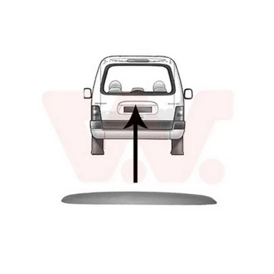 Ornament Capota spate PEUGEOT PARTNER 1996->2010 Bandou capota spate simplu , 2002->2008 Perioada 2002 2003 2004 2005 2006 2007 2008