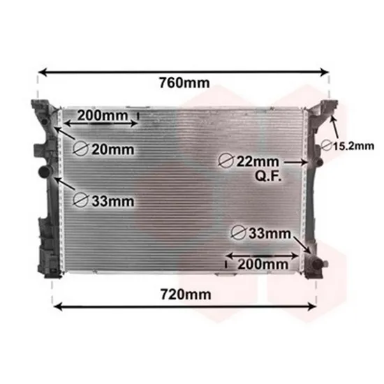 Radiator Motor MERCEDES CLA C117 2013->2019 Radiator apa benzina/diesel cv automata 640x430x26 2016-> Perioada 2013 2014 2015 2016 2017 2018