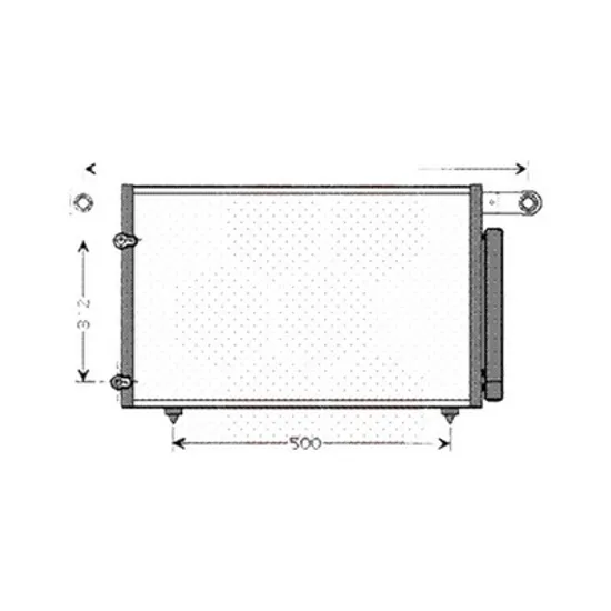 Radiator aer conditionat FORD KUGA 2 2012->2019 pentru 2.0 TDCi 4x4, perioada 2013 2014 2015 2016 2017 2018 2019