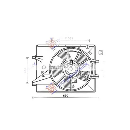 Ventilator Motor MAZDA MX-5 2005->2014 Electroventilator racire complet 1.8-2.0 diesel Perioada 2004 2005 2006 2007 2008 2009 2010 2011 2012
