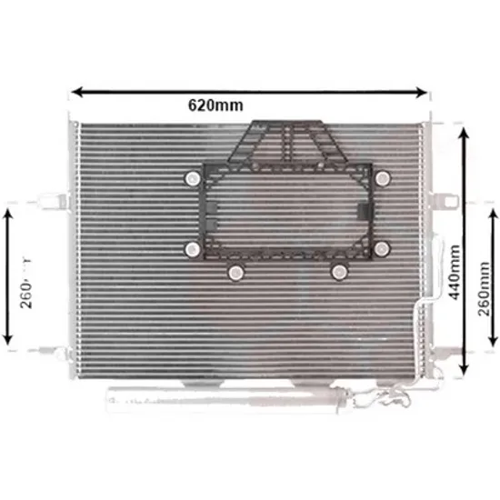 Radiator aer conditionat BMW 4 Coupe F32; F82 2013-> 430 d xDrive 210KW 286CP , pentru motor N57 D30 A perioada 2014 2015,2016,2017,2018 2019