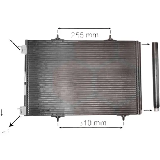 Radiator aer conditionat CHEVROLET CAPTIVA C100 2006-> pentru 2.4 LPG 4WD, perioada 2007 2008 2009 2010 2011