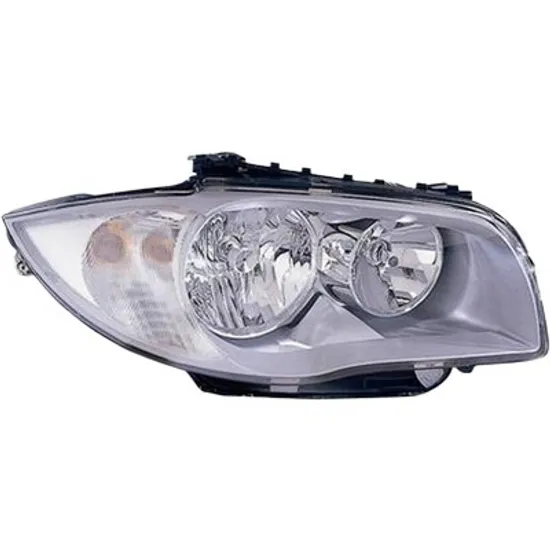 Far dreapta BMW 1 E87 2004->2011 perioada 2004 2005 2006 2007 2008 2009 2010 2011 pana la an de fabricatie 04/2007, cu motor reglaj, semnal alb, cu reglaj electric, cu bec H7/H7