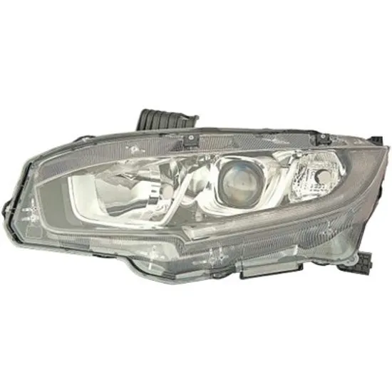 Far stanga HONDA CIVIC 10 2015-> perioada 2015 2016 2017 2018 2019 2020 cu motor electric, cu reglaj electric, cu reglaj electric, cu lumina de zi, cu bec H11, cu bec HB3, cu bec LED, cu bec WY21W,