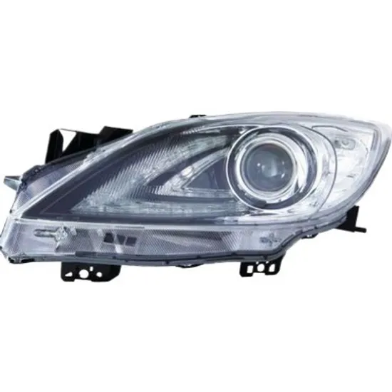 Far dreapta MAZDA 3 BL 2008->2013 perioada 2010 2011 2012 2013 pana la an de fabricatie 12/2012, cu motor reglaj, cu xenon, cu reglaj electric, cu bec D2S tub descarcare gaze
