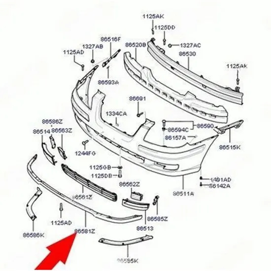 Spoiler Bara fata HYUNDAI MATRIX 2001-> Spoiler Bara fata 2006- (O) Perioada 2008 2009 2010