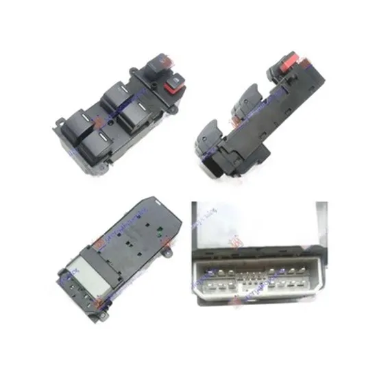 Buton Geamuri HONDA JAZZ 3 2007->2014 Panou buton comanda geamuri fata (Quatern)(22pin) stanga Perioada 2008 2009 2010 2011 2012 2013 2014 2015