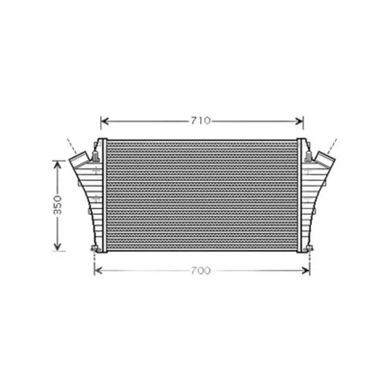 Intercooler OPEL SIGNUM 2003->2008 Radiator intercooler 2,0 i 16V TUR - 2,2DTi 64x40x29 Perioada 2003 2004 2005 2006 2007 2008 2009