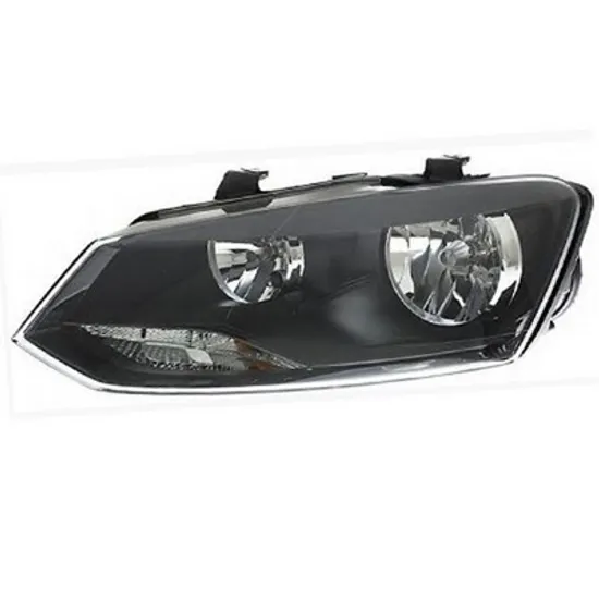 Faruri VW POLO 6R1 2009->2020 Far reglaj electric dublu negru E stanga Perioada 2009 2010 2011 2012 2013 2014 2015 2016 2017