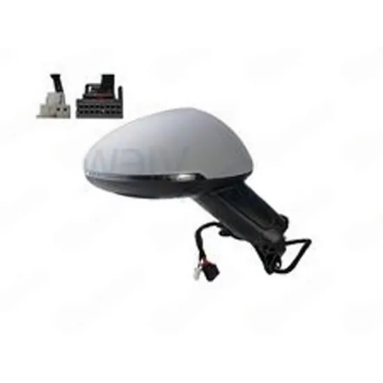 Oglinda PORSCHE MACAN 2014-> Oglinda exterioara (complet) electrica cu incalzire pentru vopsit cu rabatare electrica (cu semnal si senzor banda) si Heliomata DREAPTA Perioada 2014 2015 2016 2017 2018 2019
