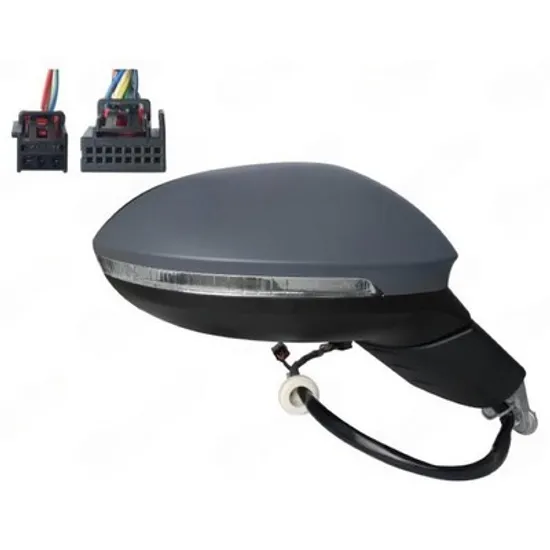 Oglinda VW GOLF 8 Variant 2020-> Oglinda exterioara electrica cu incalzire pentru vopsit (cu memorie) (cu semnal si lampa podea si senzor banda) (11+3 PIN) DREAPTA Perioada 2024 2025
