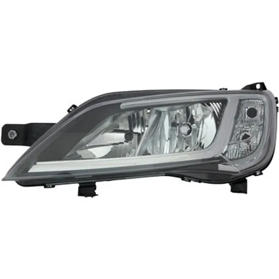 Far stanga PEUGEOT BOXER 2006-> perioada 2011 2012 2013 2014 2015 2016 de la an de fabricatie 05/2014, cu motor reglaj, cromat, semnal transparent, cu reglaj electric, cu bec H7/H7