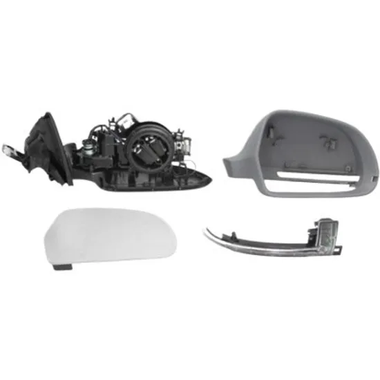 Oglinda exterioara stanga AUDI A6 Allroad C7 2012->2018, A6 C6 2004->2011 perioada 2008 2009 2010 2011 2012 2013 2014 , de la an de fabricatie 2008, pana la an de fabricatie 2010, cu bec LED