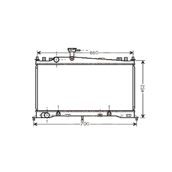 Radiator apa MAZDA 6 GG 2002->2008 pentru 1.8, perioada 2002 2003 2004 2005 2006 2007