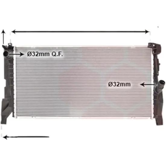 Radiator apa MINI MINI COOPER F56 2013-> Cooper 100KW 136CP , pentru motor B36 A15 A, B38 A15 A perioada 2013 2014,2015,2016,2017 2018