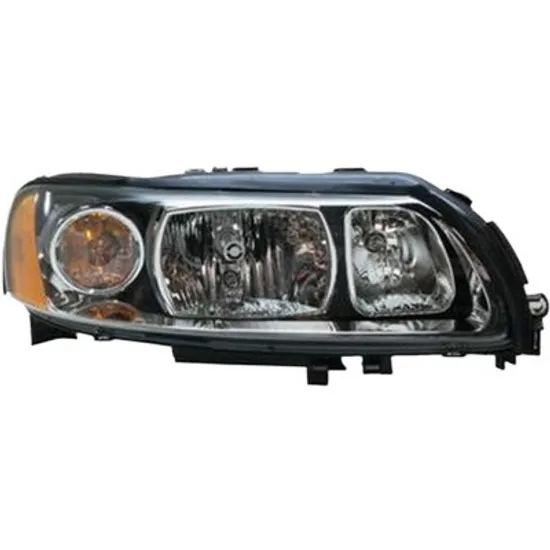 Far dreapta VOLVO V70 2 1999->2008 perioada 1999 2000 2001 2002 2003 2004 de la an de fabricatie 04/2004, fara motor reglaj, semnal galben, cu reglaj electric, cu bec H7, cu bec H9