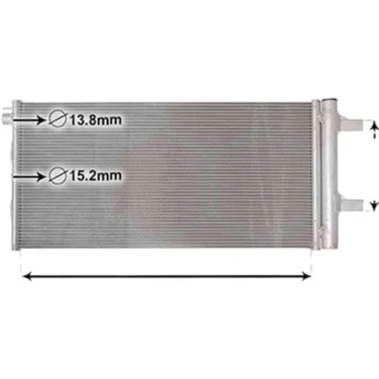 Radiator aer conditionat CHEVROLET CAPTIVA C100 2006-> pentru 2.0 D 4WD, perioada 2006 2007 2008 2009 2010 2011