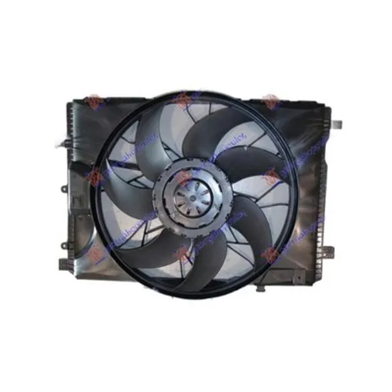 Ventilator Motor MERCEDES E-CLASS W212 2009->2015 Electroventilator racire complet benzina-diesel (4PIN) (475mm) (400W) cu modul comanda Perioada 2009 2010 2011 2012 2013 2014 2015 2016