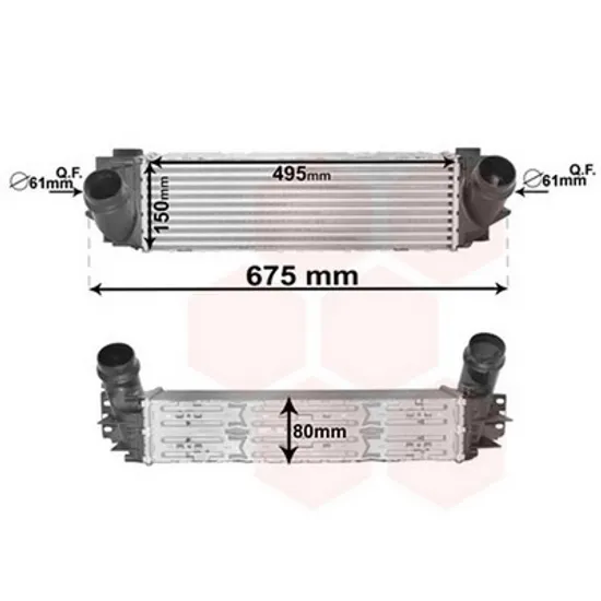 Intercooler BMW X4 F26 2014->2018 Radiator intercooler 2.0 - 2.8 benzina /1.8 - 2.0 diesel Perioada 2014 2015 2016 2017 2018