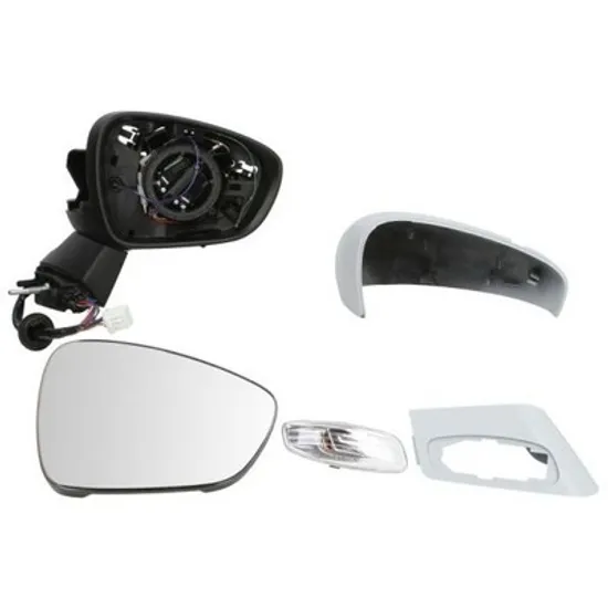 Oglinda CITROEN C4 3 NC 2013-> Oglinda exterioara electrica cu incalzire cu rabatare electrica (cu memorie) pentru vopsit (cu semnal si lampa podea) DREAPTA Perioada 2013 2014 2015 2016 2017 2018