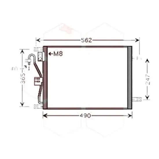 Radiator aer conditionat PEUGEOT 3008 2016-> pentru 1.2 THP/ PureTech 130, perioada 2016 2017 2018 2019 2020 2021