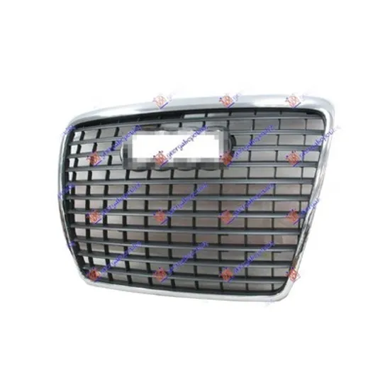 Grila Radiator AUDI A6 C6 2004->2011 Grila radiator gri cu rama cromata, 2008->2011 Perioada 2008 2009 2010 2011