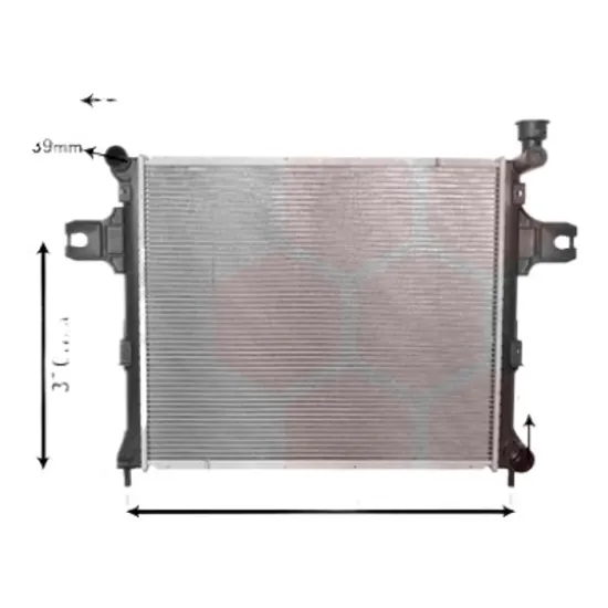 Radiator apa JEEP COMMANDER 2005->2010 pentru 5.7 HEMI 4x4, perioada 2009 2010