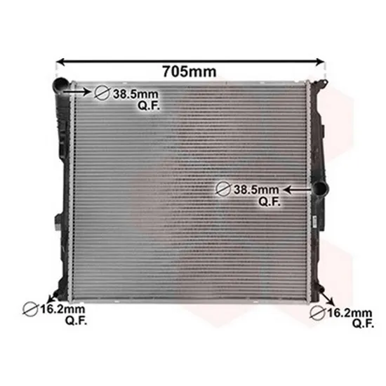 Radiator Motor BMW X3 F25 2010->2017 Radiator apa 3.0 (28iX N52B30) benzina AUTO (600x560x26) Perioada 2010 2011 2012 2013 2014 2015 2016 2017