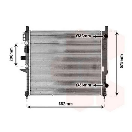 Radiator Motor MERCEDES M-CLASS W163 1998->2005 Radiator apa pentru 2.7 CDi CV manuala/automata cu/fara aer conditionat (61x54.5) Perioada 1998 1999 2000 2001 2002 2003 2004 2005