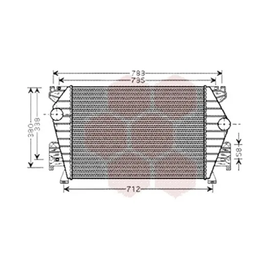 Intercooler AUDI A8 4D2; 4D8 1994->2002 pentru 2.5 TDI quattro, perioada 1997 1998 1999 2000