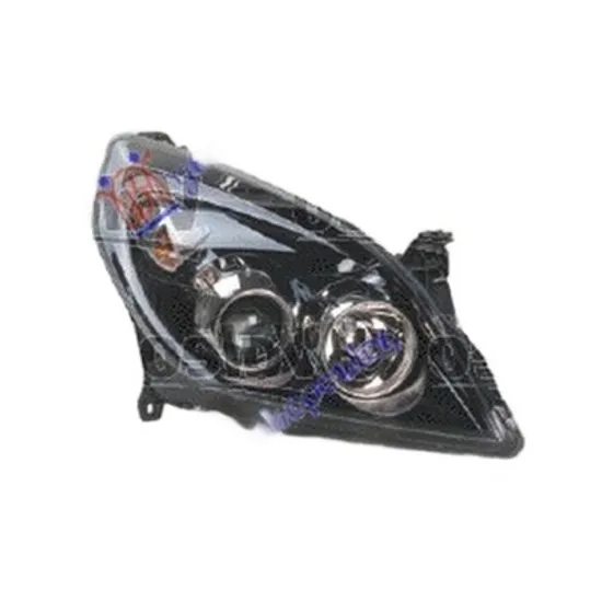 Faruri OPEL VECTRA C 2002->2008 Far dreapta fumuriu cu Xenon neadaptiv, DE HID/H7 09 05 -> Perioada 2002 2003 2004 2005 2006 2007 2008