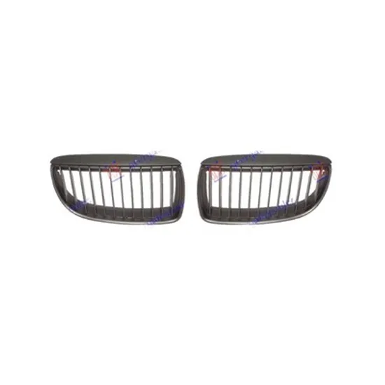 Grila radiator BMW 3 E90 2004->2011 Grila fata laterala si ornament capota negru SET 2005->2008 Perioada 2005 2006 2007 2008