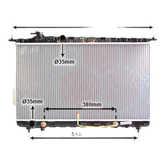 Radiator apa HYUNDAI SONATA 4 1998->2005 pentru 2.5 V6 24V, perioada 1998 1999 2000 2001