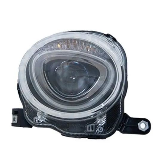 Faruri FIAT 500 2007-> Far reglaj electric cu proiector (H7/PY24W) (cu motor) (E) (DEPO) DREAPTA Perioada 2007 2008 2009 2010 2011 2012 2013 2014 2015