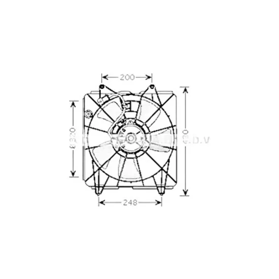 Ventilator motor HONDA CIVIC SEDAN 8 2005->2012 pentru 1.8 , 1.8 EXIS , perioada 2005 2006 2007 2008 2009 2010 2011 2012