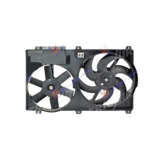 Ventilator Motor CITROEN JUMPER 2002->2010 Electroventilator complet dublu.cu aer conditionat diesel /benzina, 2002->2006 Perioada 2002 2003 2004 2005 2006