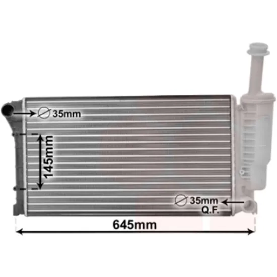 Radiator apa FIAT PANDA 169 2003->2013 pentru 1.2, perioada 2003 2004 2005 2006 2007 2008 2010 2011 2012 2013