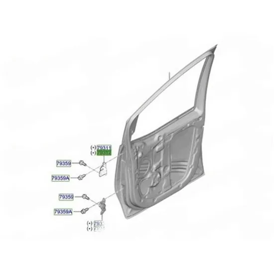Balama Usa HYUNDAI SANTA FE 4 2018-> Balama usa fata (O) DREAPTA Perioada 2018 2019 2020