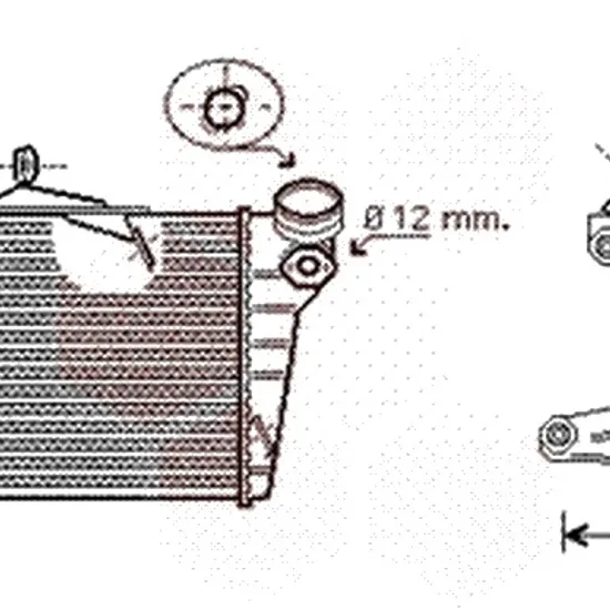 Intercooler SKODA FABIA 1 1999->2008 pentru 1.9 TDI RS, perioada 2003 2004 2005 2006 2007 2008