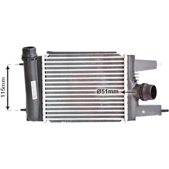 Intercooler NISSAN JUKE F15 2010->2018 pentru 1.2 DIG-T, perioada 2014 2015 2016 2017 2018 2019