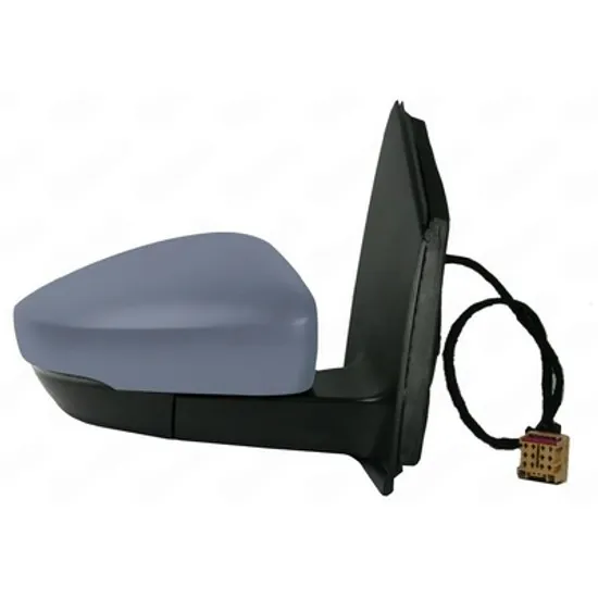 Oglinda VW POLO 6R1 2009->2020 Oglinda exterioara electrica cu incalzire pentru vopsit (cu semnal) (mufa patrata) DREAPTA Perioada 2009 2010 2011 2012 2013 2014