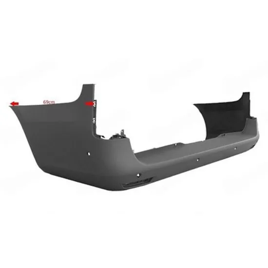 Bara Spate MERCEDES VITO W447 2014-> Bara spate pentru vopsit caroserie lunga (cu 6 senzori parcare) Perioada 2015 2016 2017 2018 2019 2020