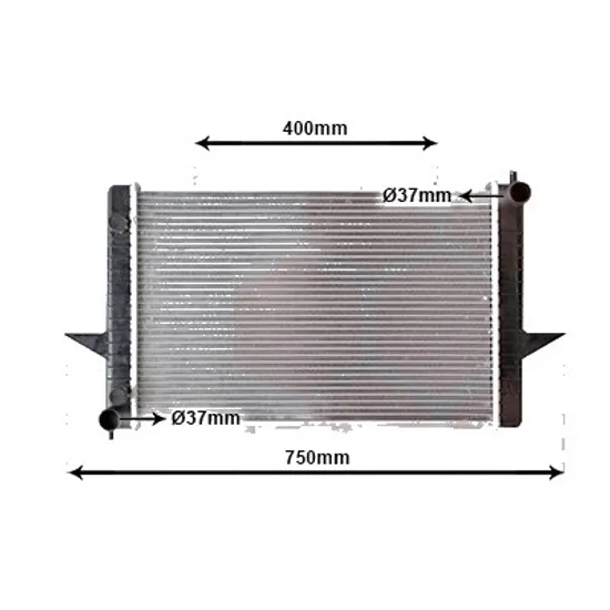 Radiator apa VOLVO C70 1 1997->2002 pentru 2.4 T, perioada 1997 1998 1999 2000 2001 2002