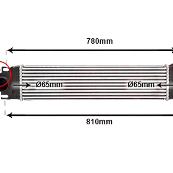 Intercooler FORD MONDEO 5 2014-> pentru 1.0 EcoBoost, perioada 2015 2016 2017 2018 2019 2020