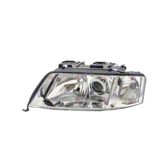 Far stanga AUDI A6 C5 1997->2005 perioada 1997 1998 1999 2000 2001 2002 2003 2004 2005 pana la an de fabricatie 08/1999, semnal transparent, cu bec H1/H7,