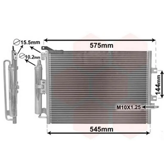 Radiator Aer Conditionat RENAULT CLIO 3 2005->2014 Radiator aer conditionat benzina 51x38 Perioada 2005 2006 2007 2008 2009 2010 2011 2012