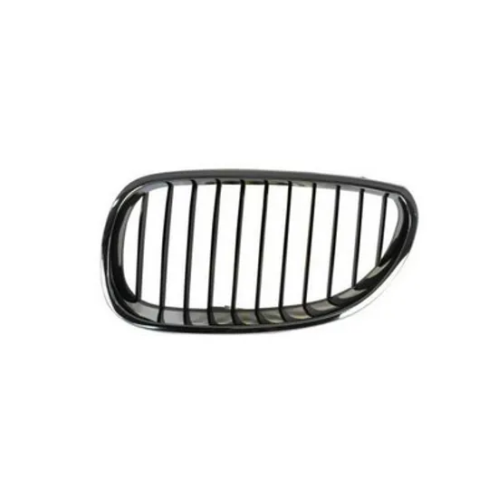 Grila Radiator BMW 5 E60 2001->2010 Grila radiator stanga, crom/crom/negru Perioada 2003 2004 2005 2006 2007 2008 2009 2010